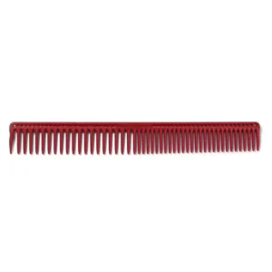 JRL Long Round Tooth Cutting Comb 9" Red