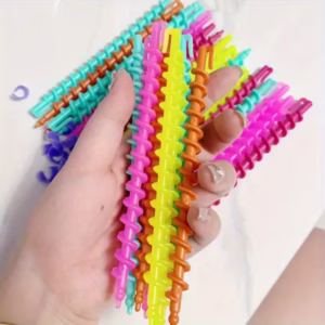 Spiralhårlockar i blandade färger 26st