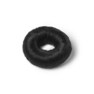 Synthetic hair bun L, Dark